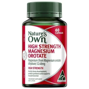 (PRE ORDER) Nature's Own High Strength Magnesium Orotate 60 Capsules shelf life 2yrs